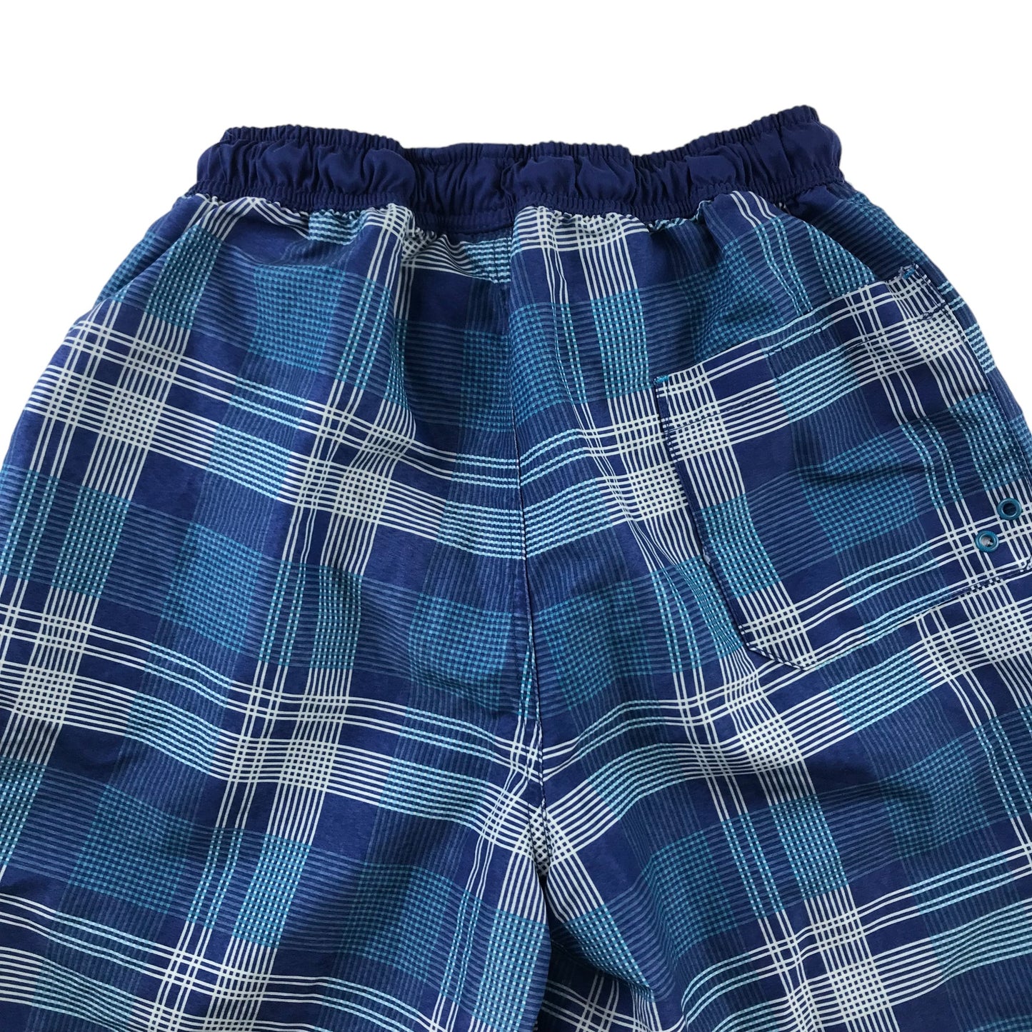 F&F Swim Trunks Size Men S Blue Check Pattern Shorts