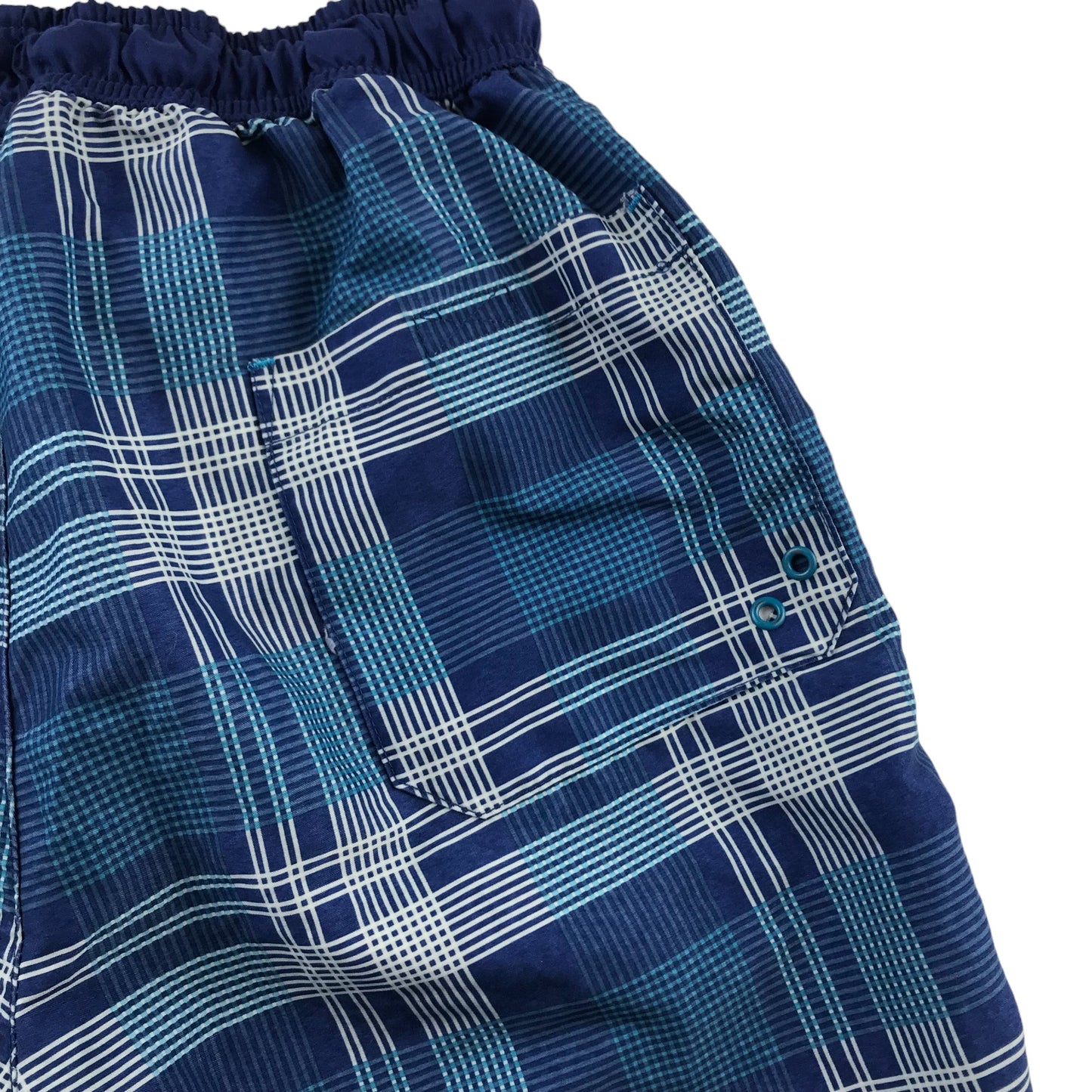 F&F Swim Trunks Size Men S Blue Check Pattern Shorts