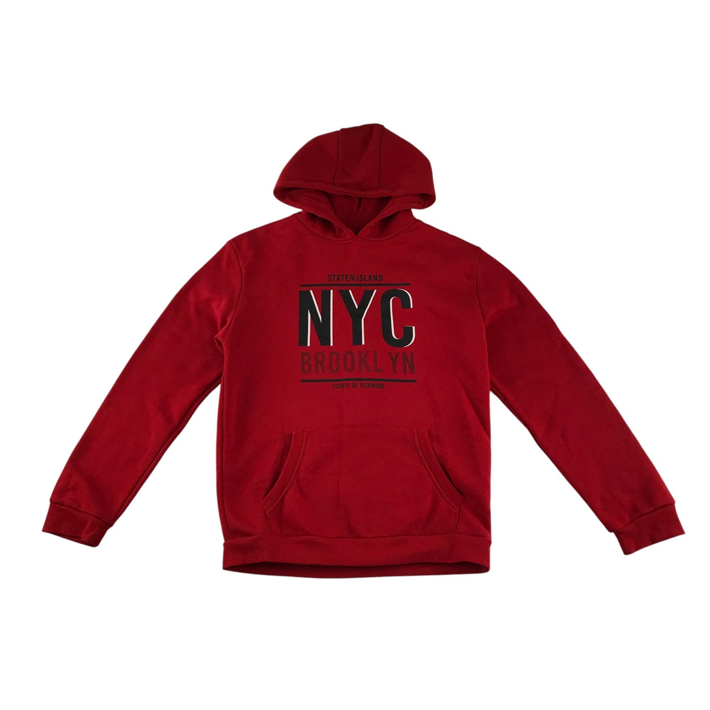 Primark hoodie 13-14 years red NYC pullover