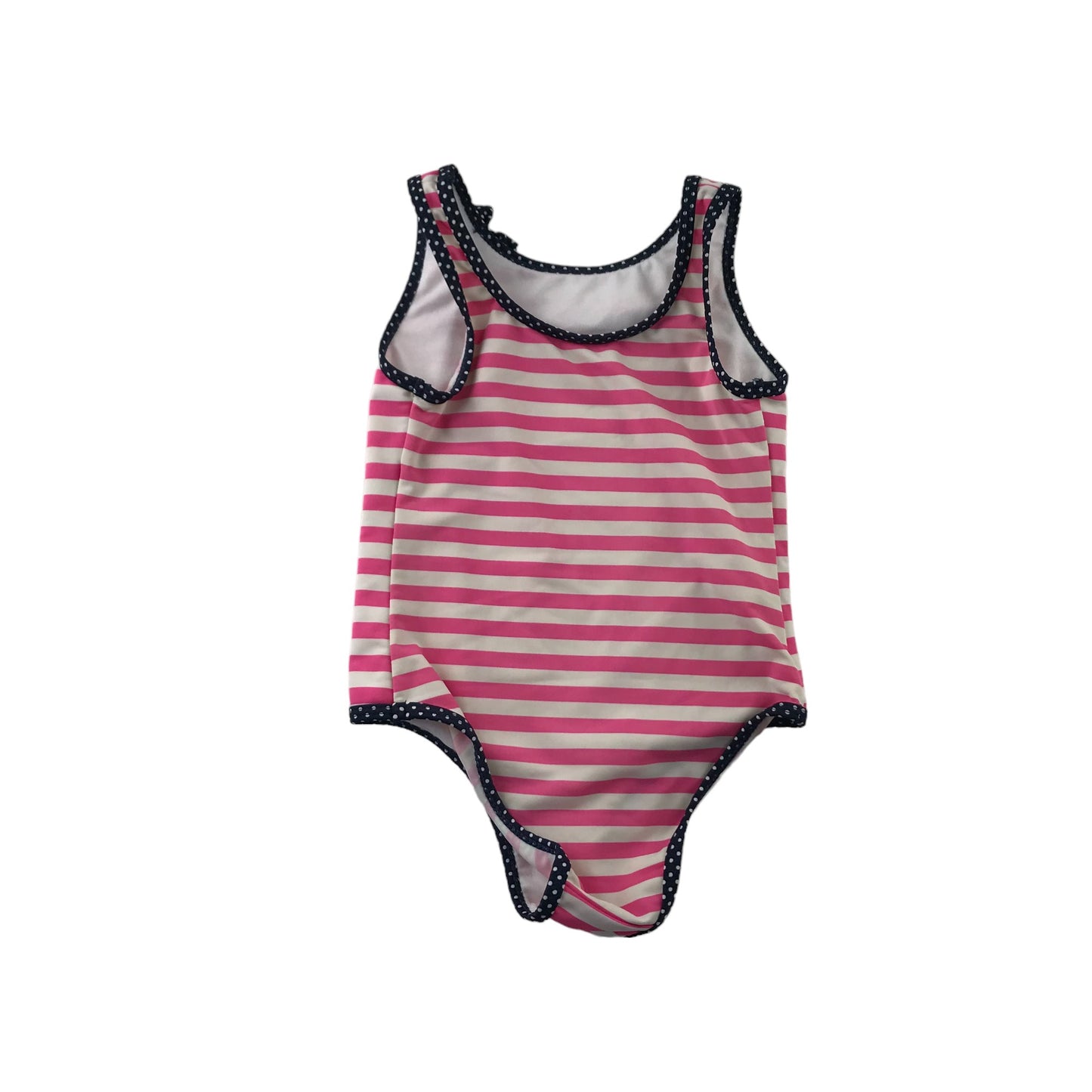 Primark Swimsuit Age 4 Pink and White Stripy One Piece Cossie
