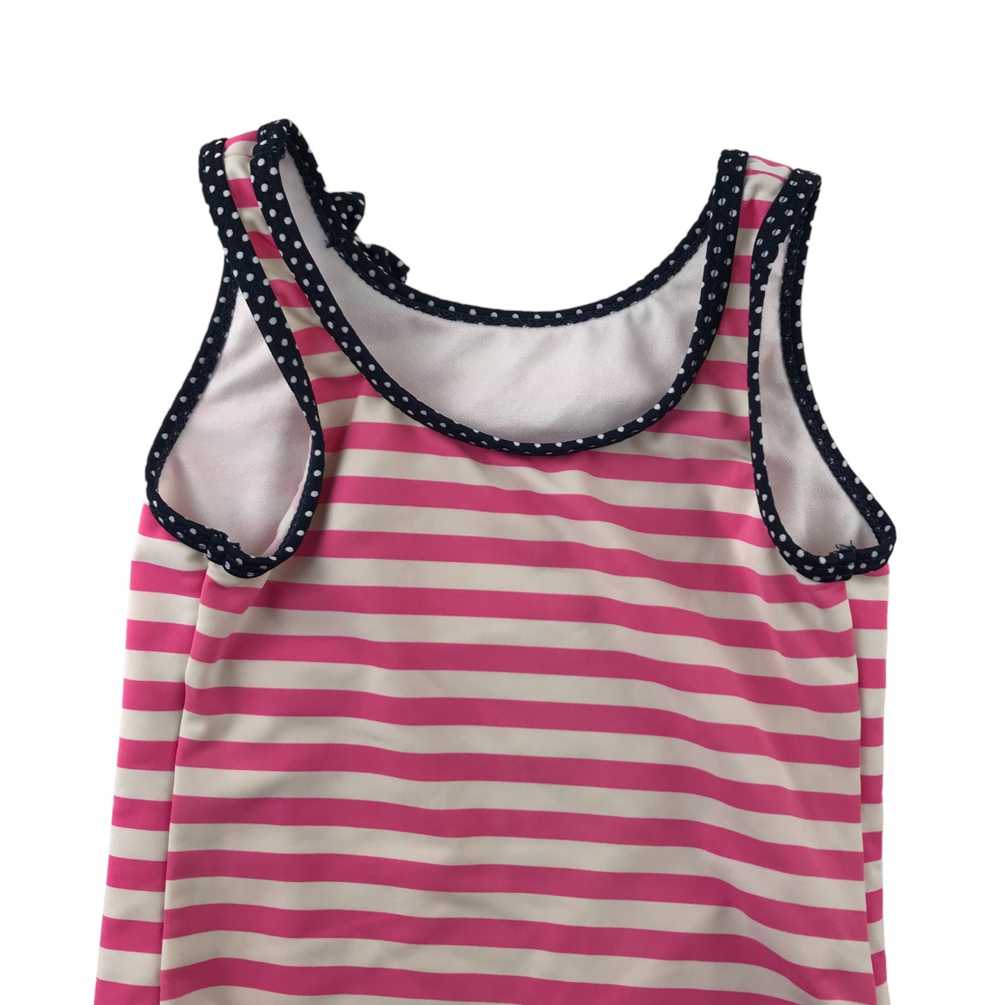Primark Swimsuit Age 4 Pink and White Stripy One Piece Cossie