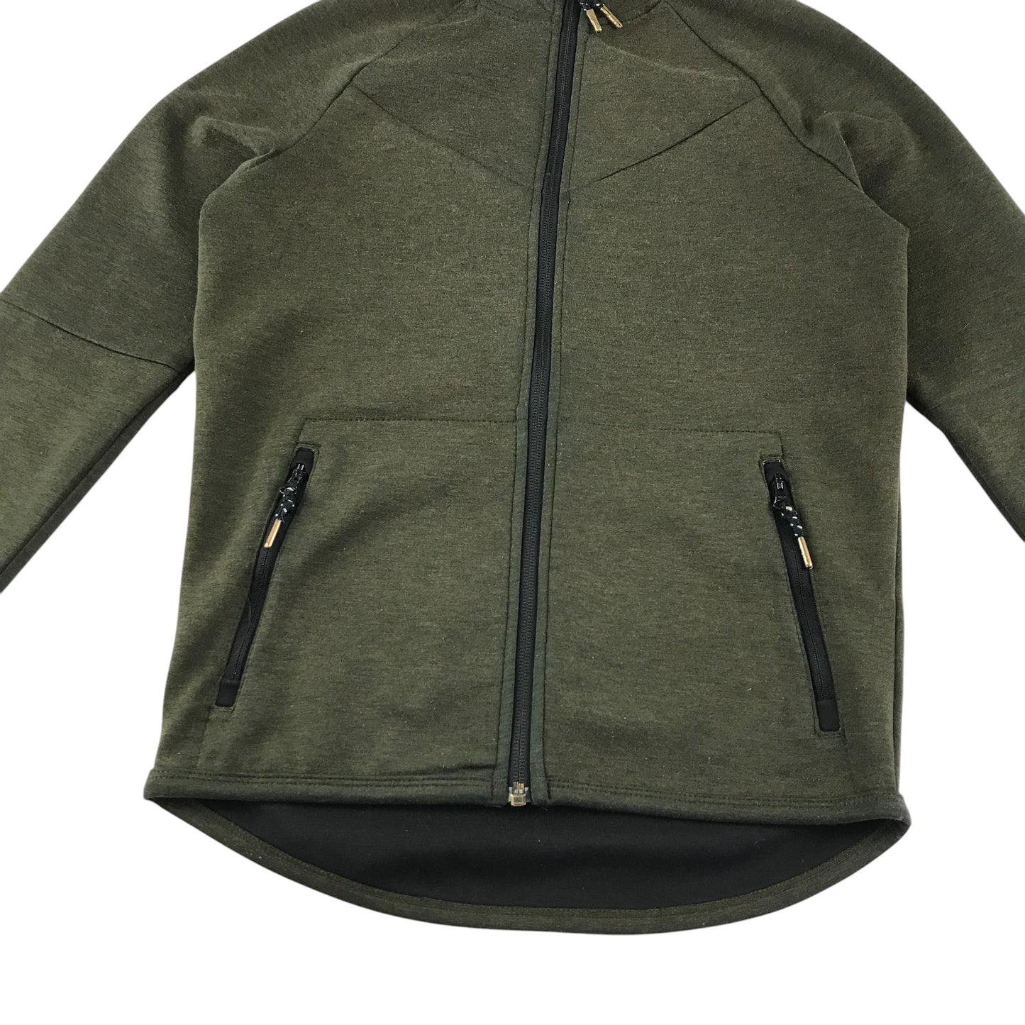 Next hoodie 9-10 years khaki green long sleeve