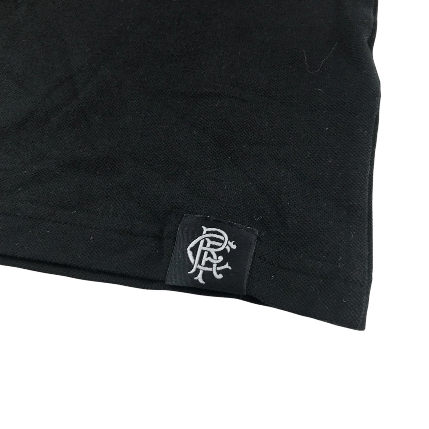 Castore polo shirt 10-11 years black Rangers F.C. dark grey logo