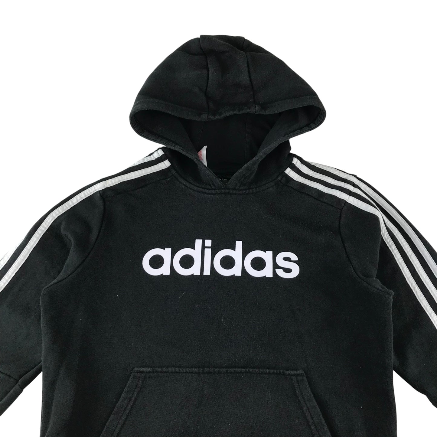 Adidas hoodie 13-14 years black pullover with logo and three stripes