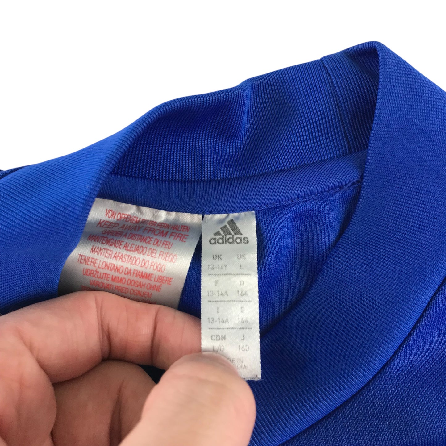 Adidas sport sweater 13-14 years blue long sleeve pullover