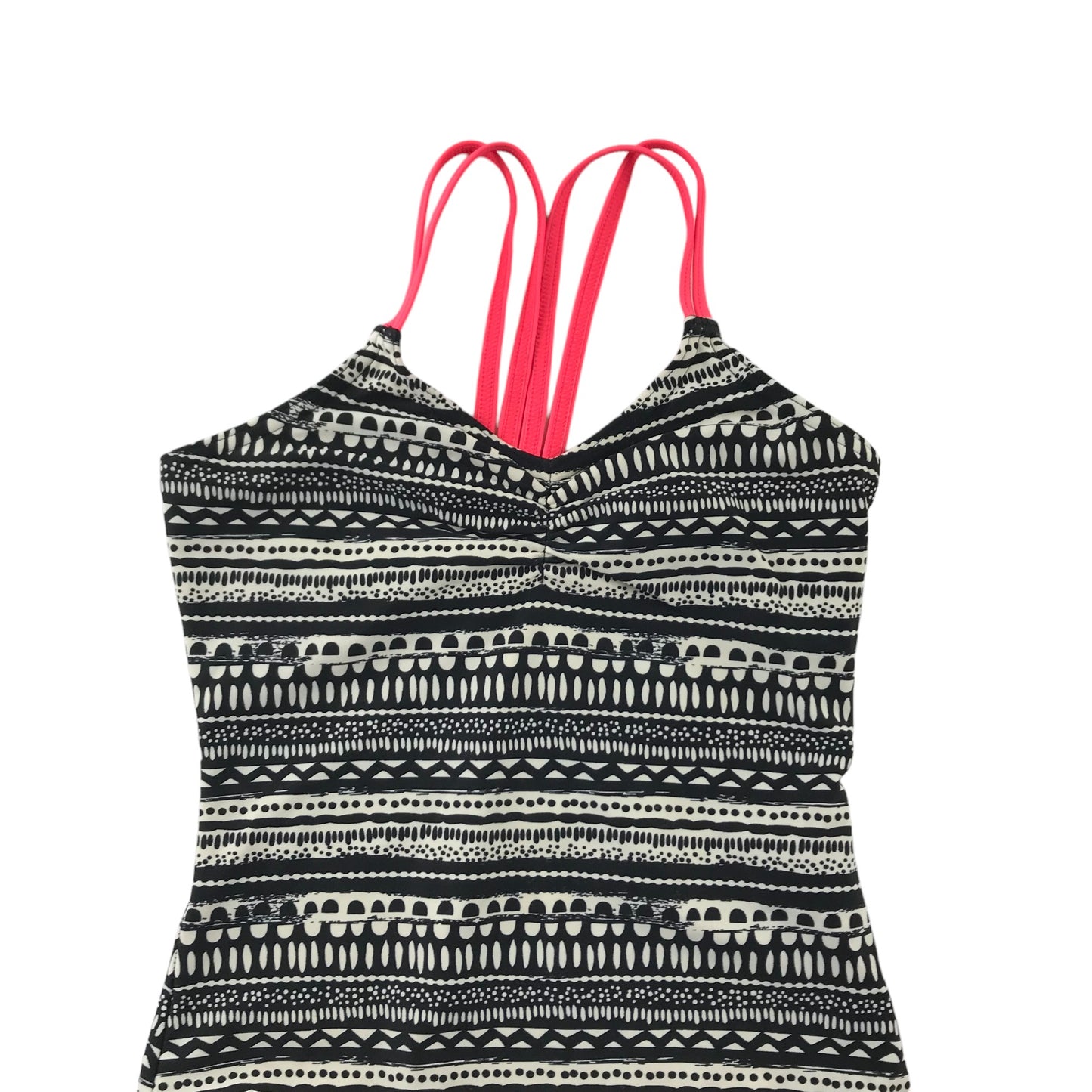 George Swimsuit Age 6 Black and White Graphic Print One Piece Cossie