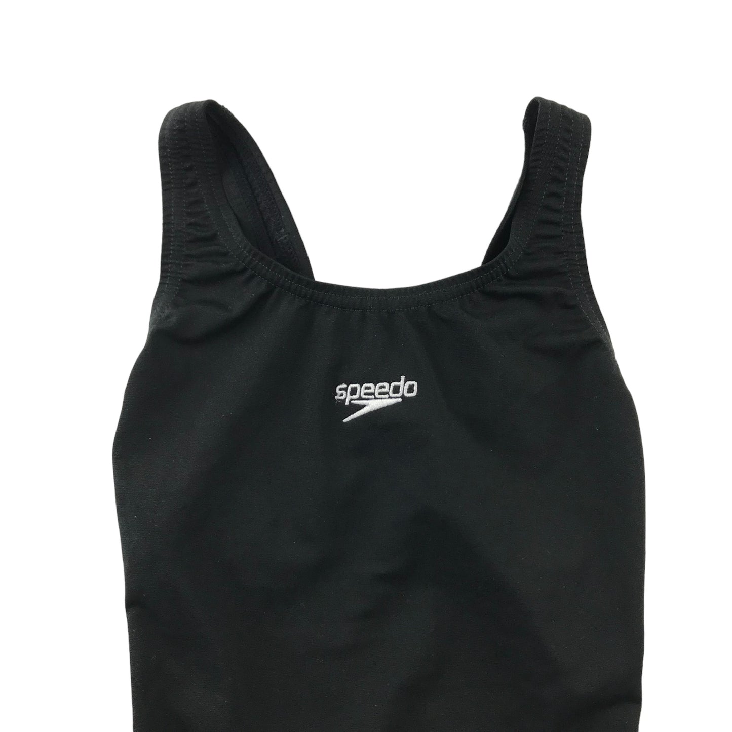Speedo Swimsuit Age 6 Black Plain Glasgow One Piece Cossie
