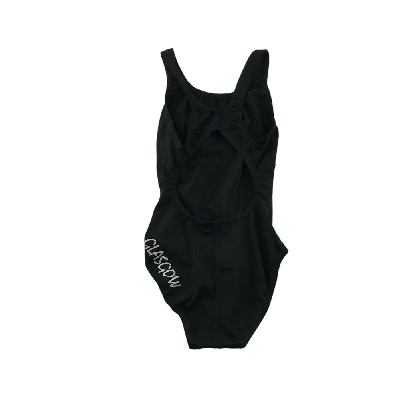 Speedo Swimsuit Age 6 Black Plain Glasgow One Piece Cossie