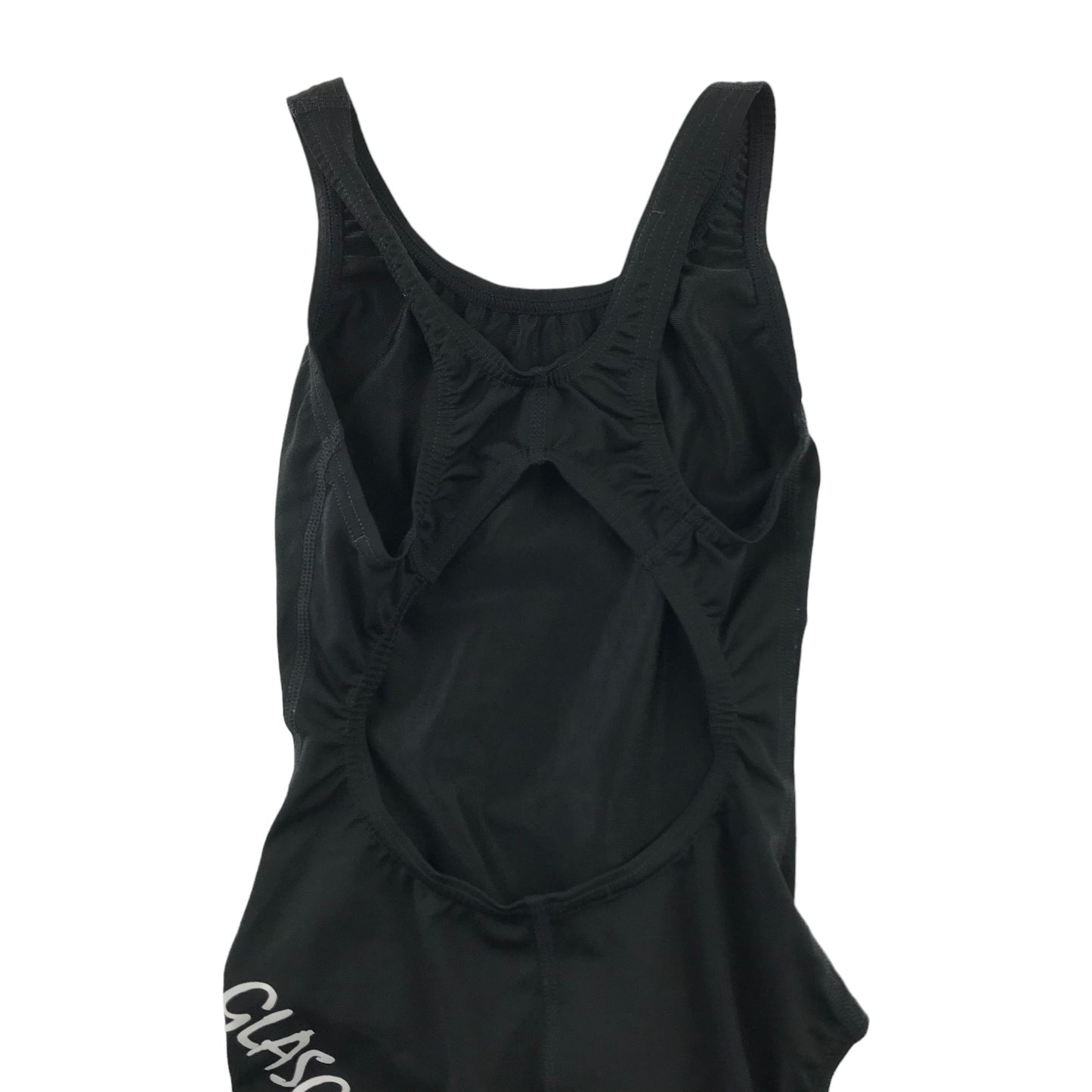 Speedo Swimsuit Age 6 Black Plain Glasgow One Piece Cossie