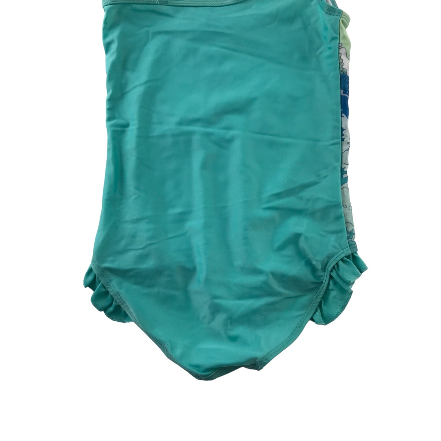 Disney Swimsuit Age 11 Aqua Blue Disney Little Mermaid Ariel One Piece Cossie