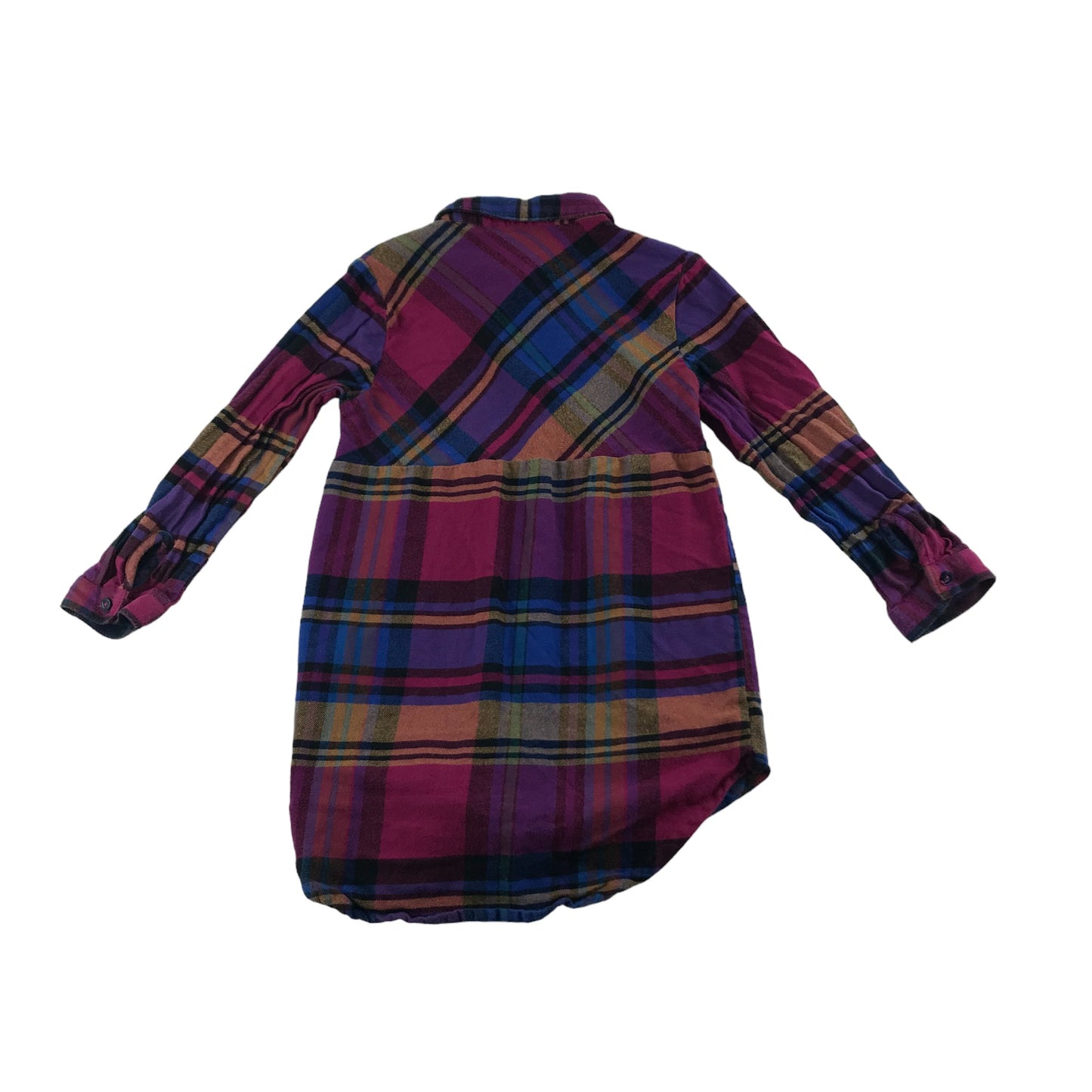 Next Shirt Age 6 Multicolour Check Button Up Cotton