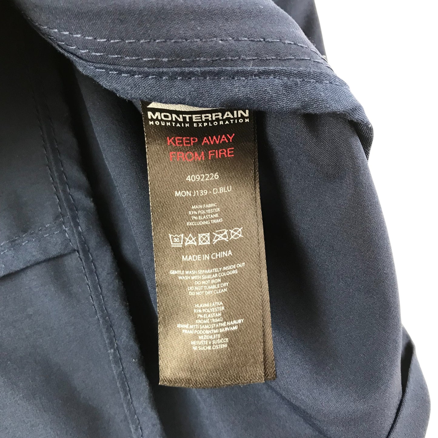 Monterrain jacket 7-9 years navy blue light sporty windbreaker