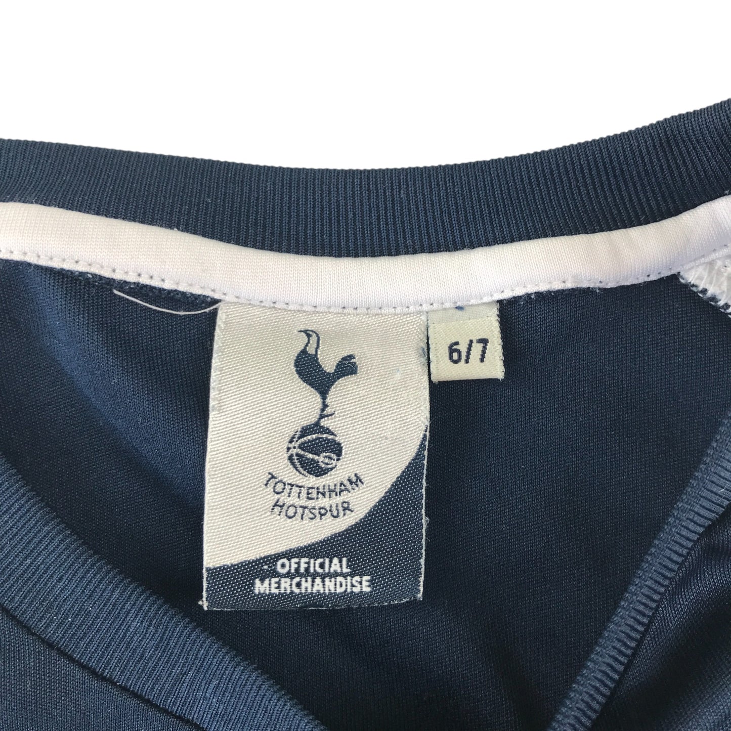 Tottenham Hotspur sport top 6-7 years navy blue short sleeve