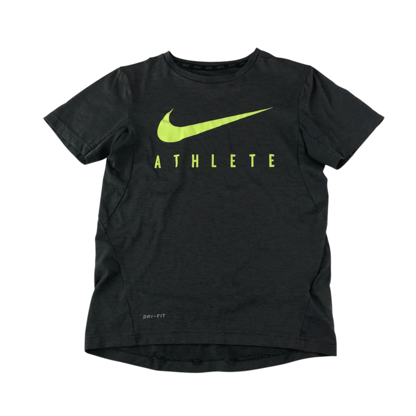 Nike sport top 10-12 years black short sleeve Athlete print Dri-Fit