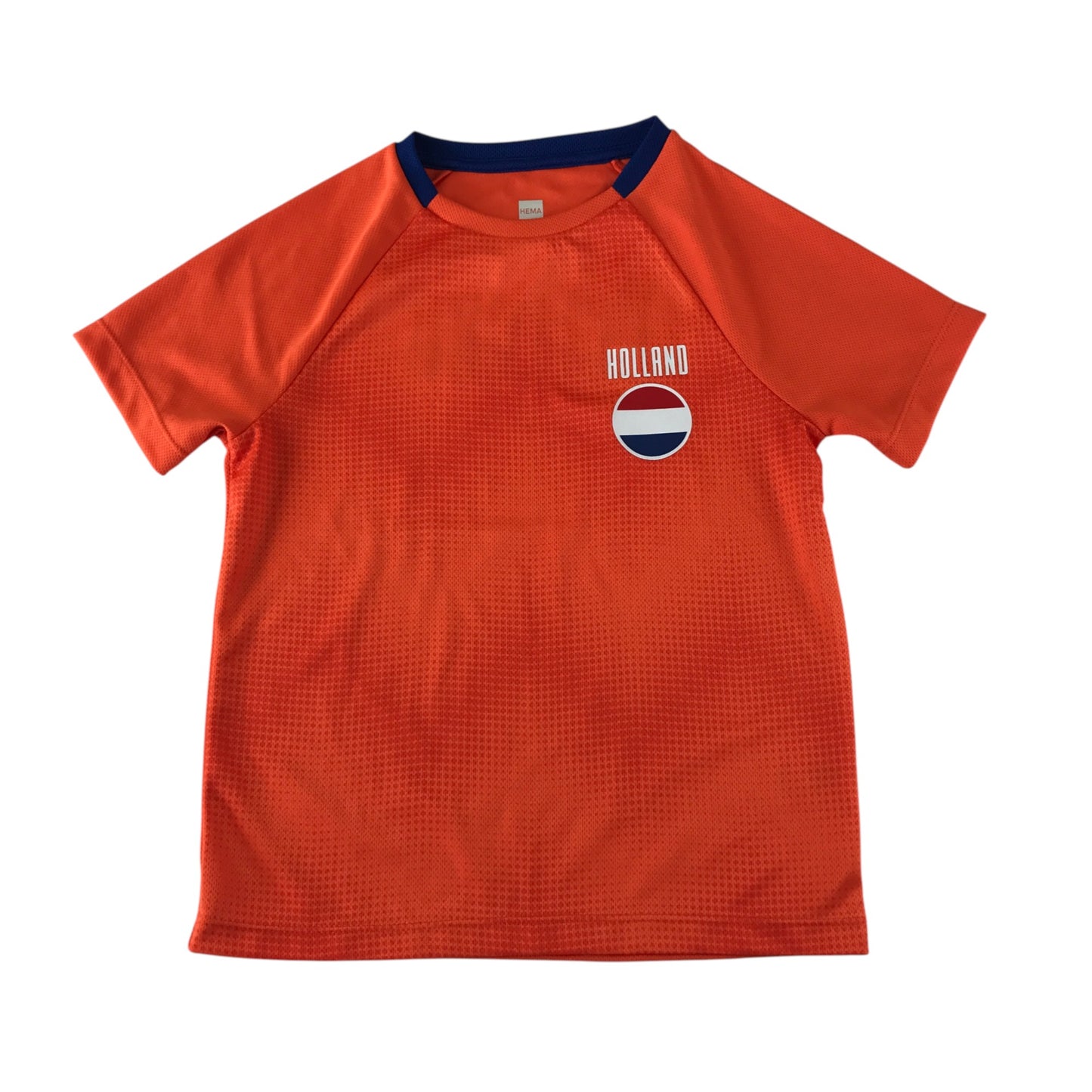 Hema sport top 7-8 years bright orange Holland logo football