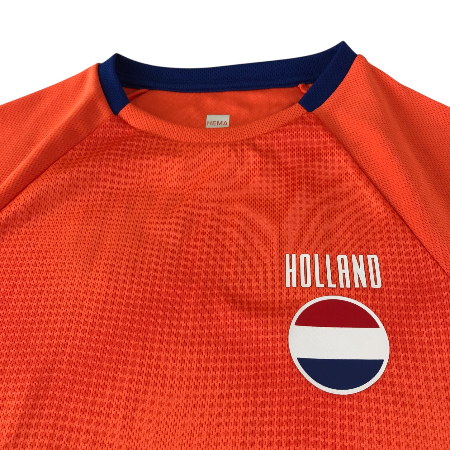 Hema sport top 7-8 years bright orange Holland logo football