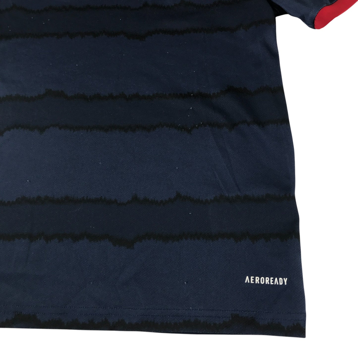Adidas Scotland Home shirt 2020-22 9-10 years navy blue stripy design short sleeve