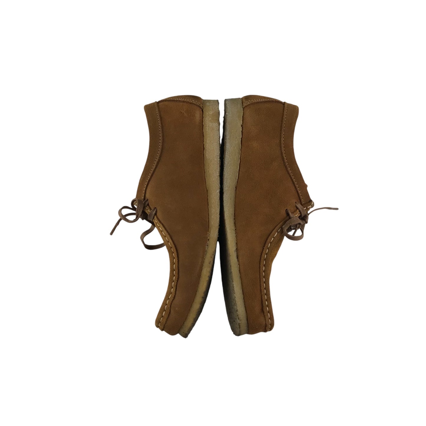 Nanny State shoes shoe size UK 6 camel brown suede moccasin style with laces