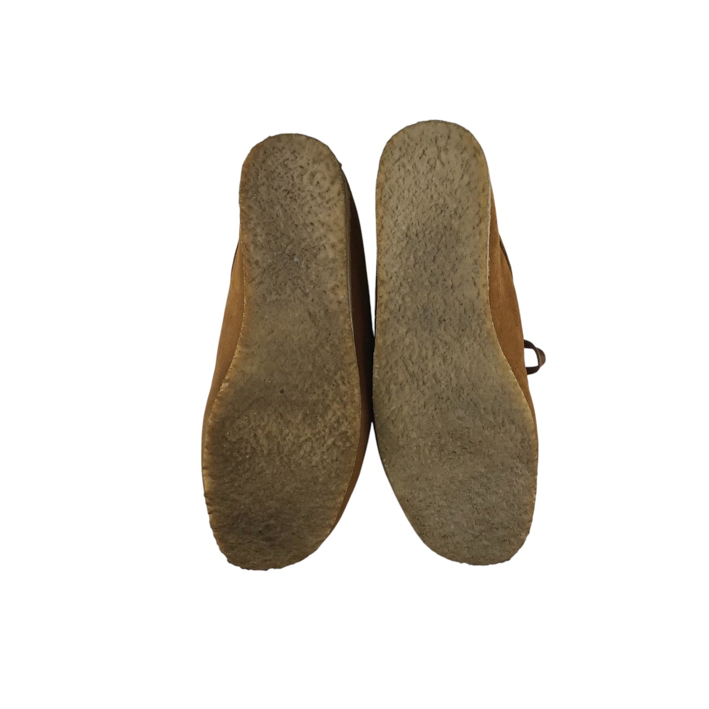 Nanny State shoes shoe size UK 6 camel brown suede moccasin style with laces