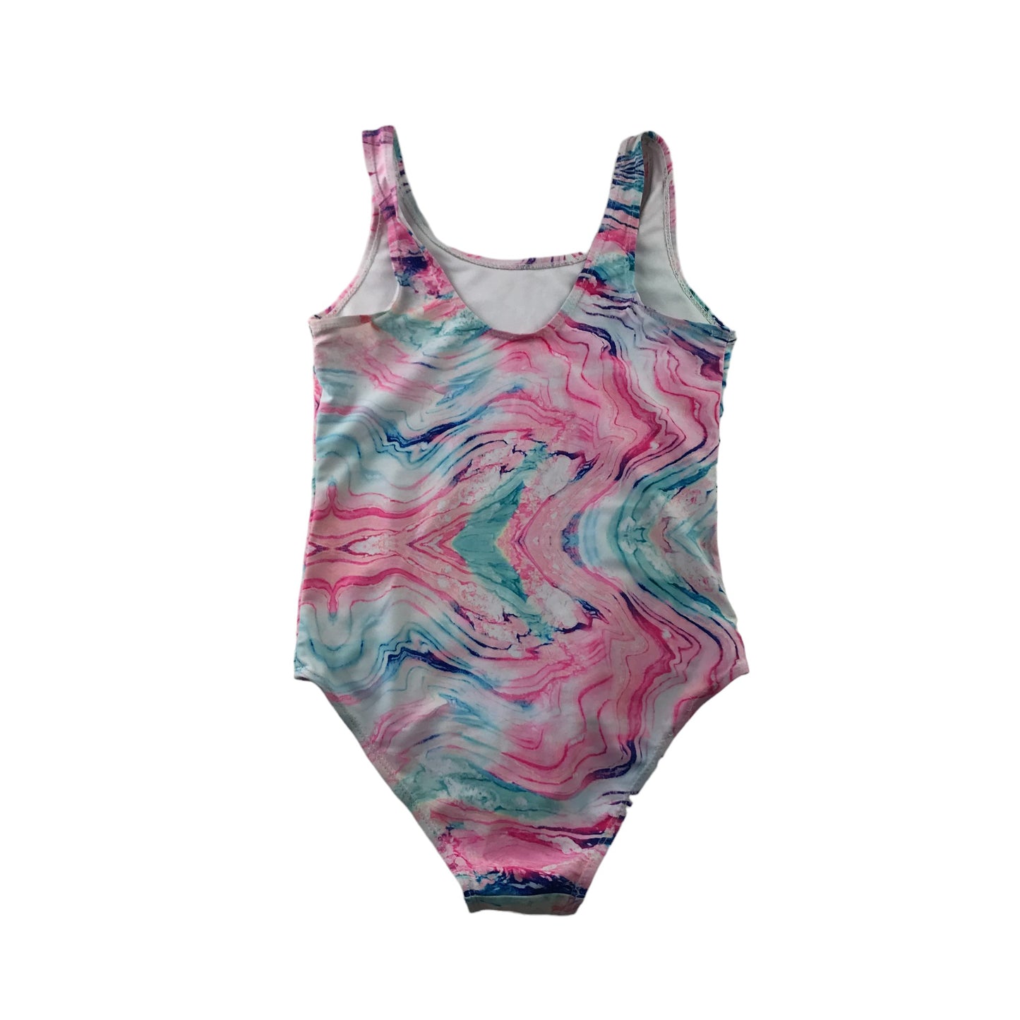 Primark Swimsuit Age 10 Pink and Blue Watercolour Unicorns Have More Fun One Piece Cossie