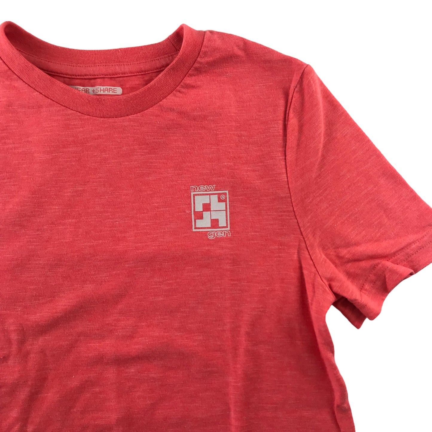 F&F T-shirt 7-8 years red plain gaming new gen