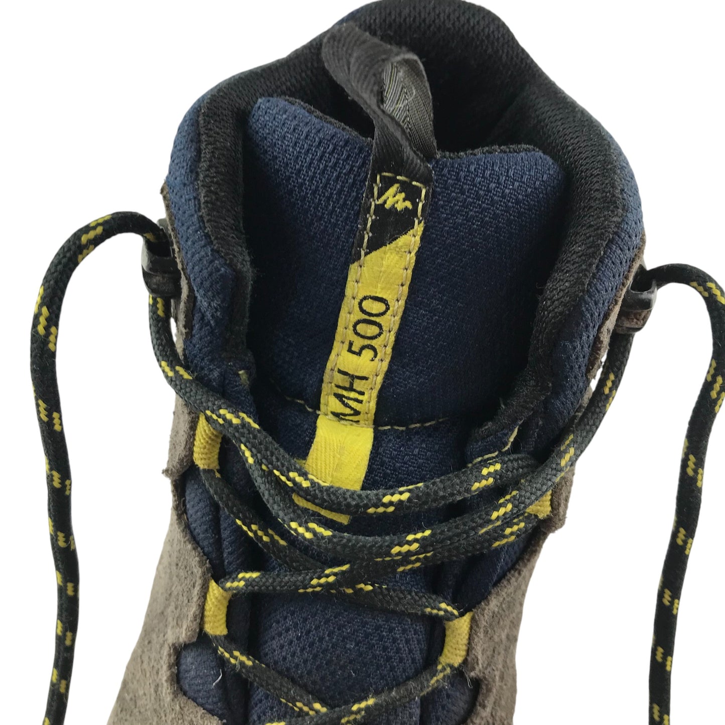 Quechua walking boots shoe size 13 junior brown and navy waterproof