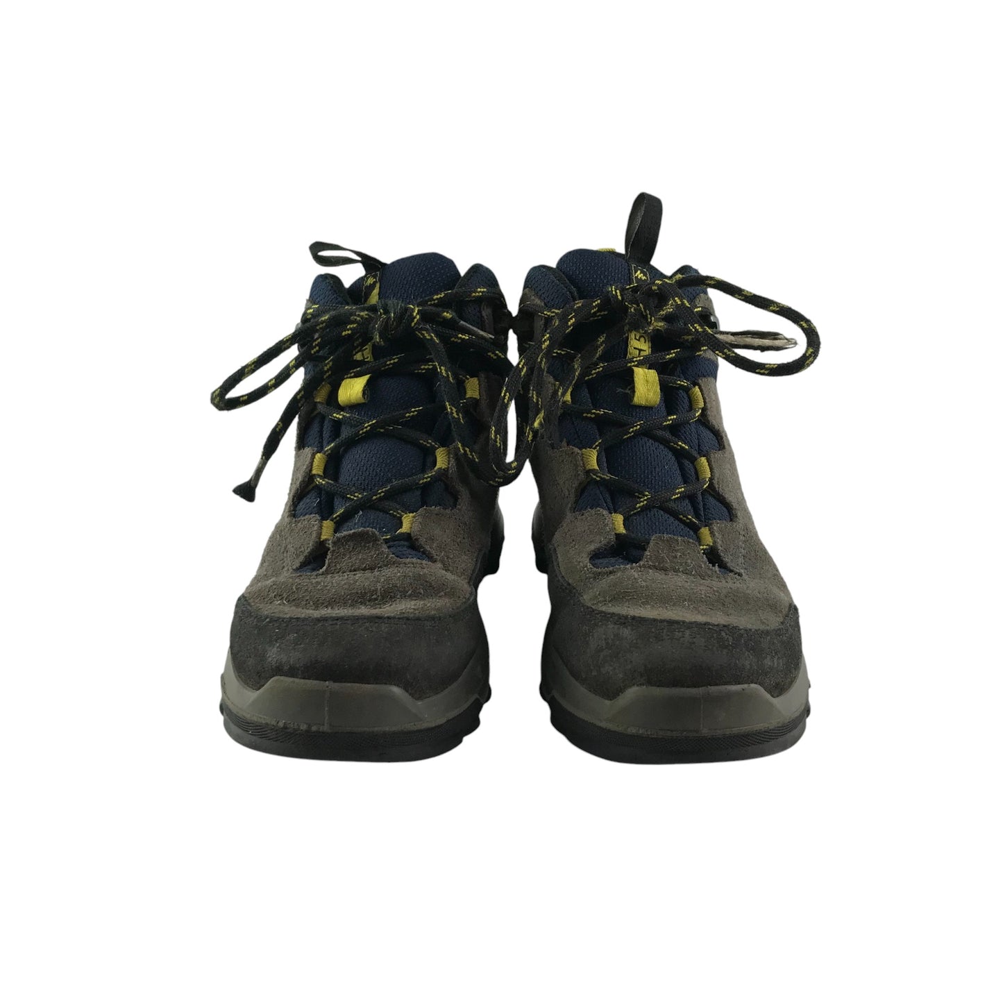 Quechua walking boots shoe size 13 junior brown and navy waterproof