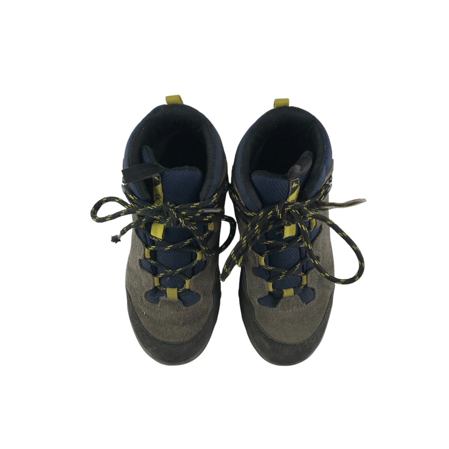 Quechua walking boots shoe size 13 junior brown and navy waterproof
