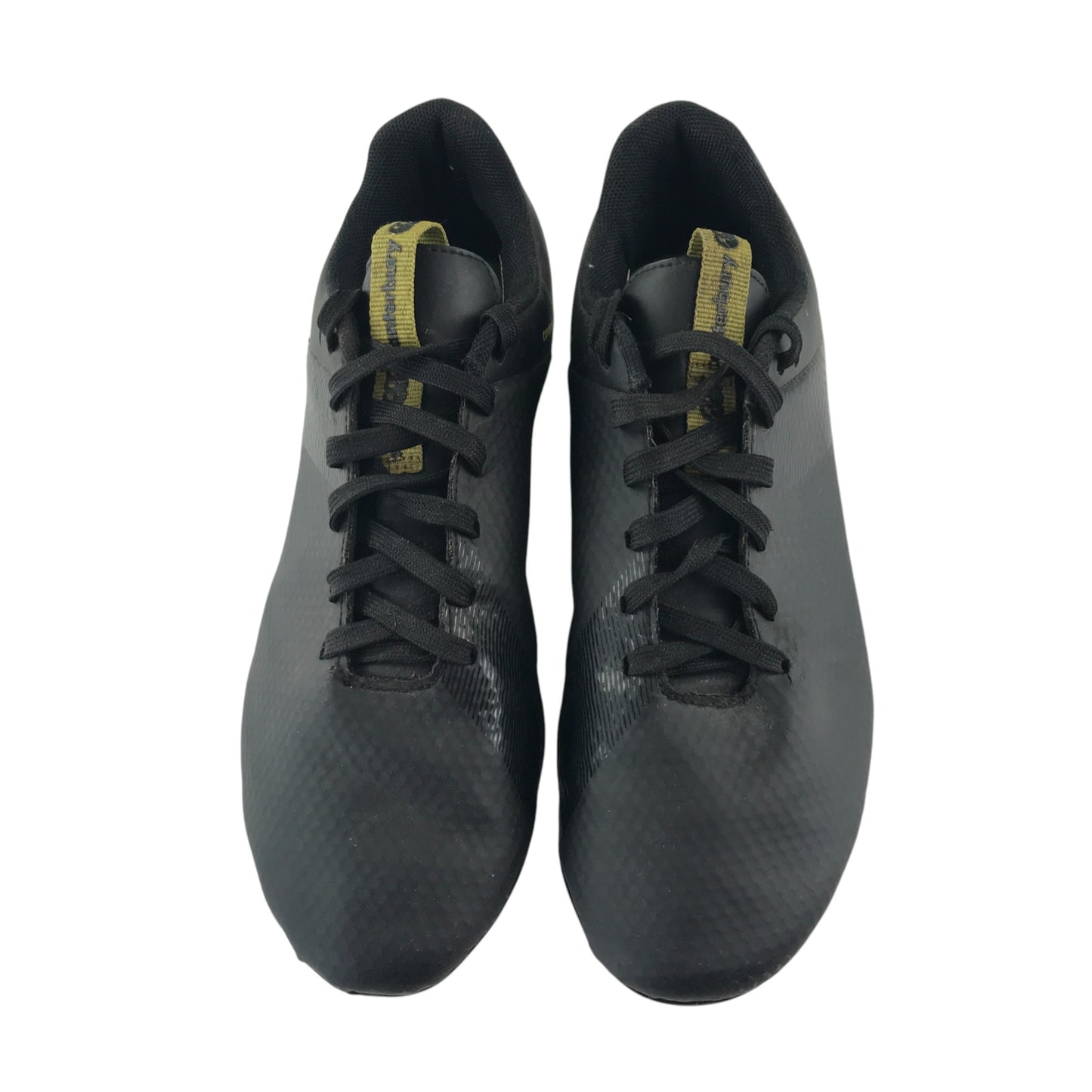 Canterbury rugby boots shoe size UK 6 black with yellow logos