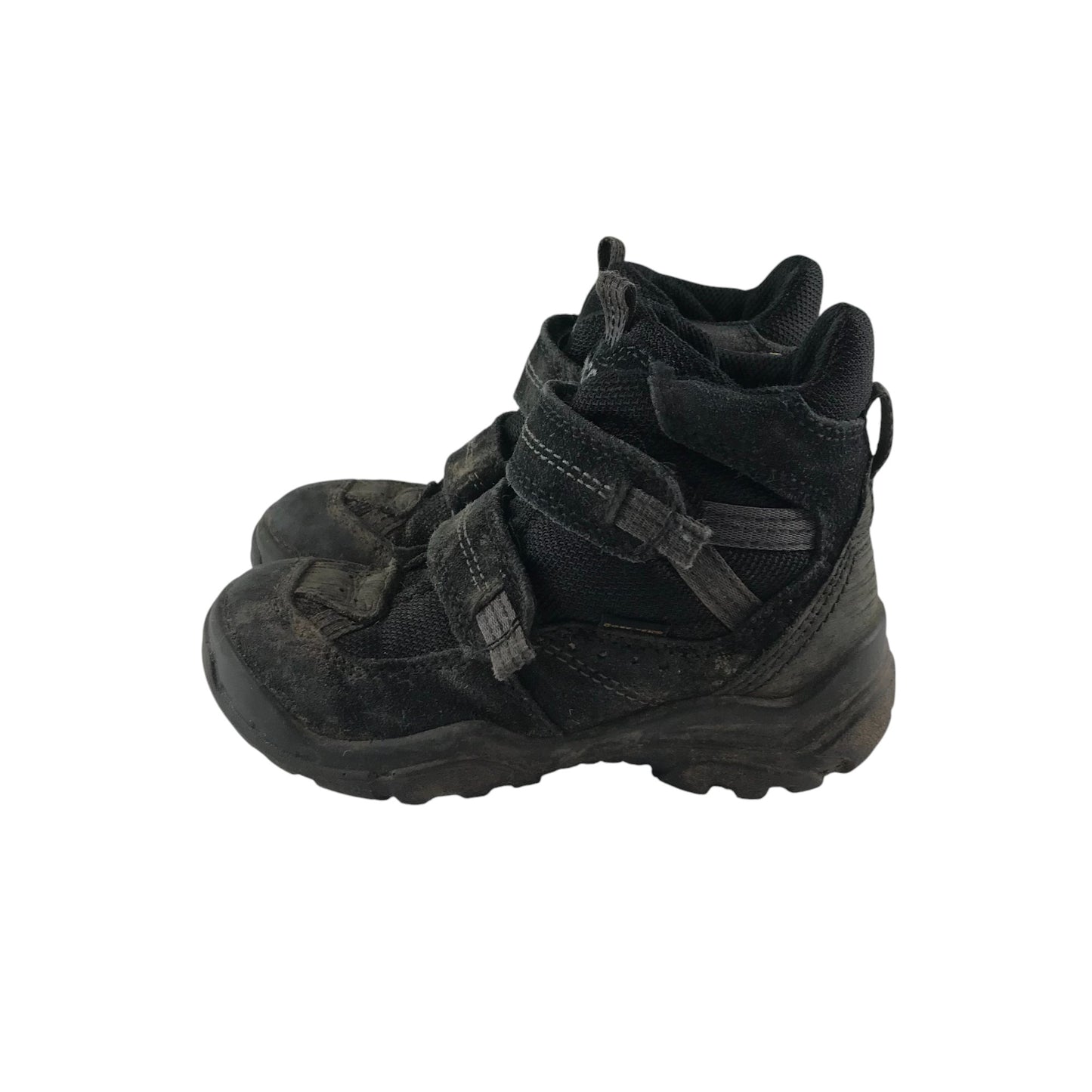 ECCO walking boots shoe size 11 junior black gore-tex