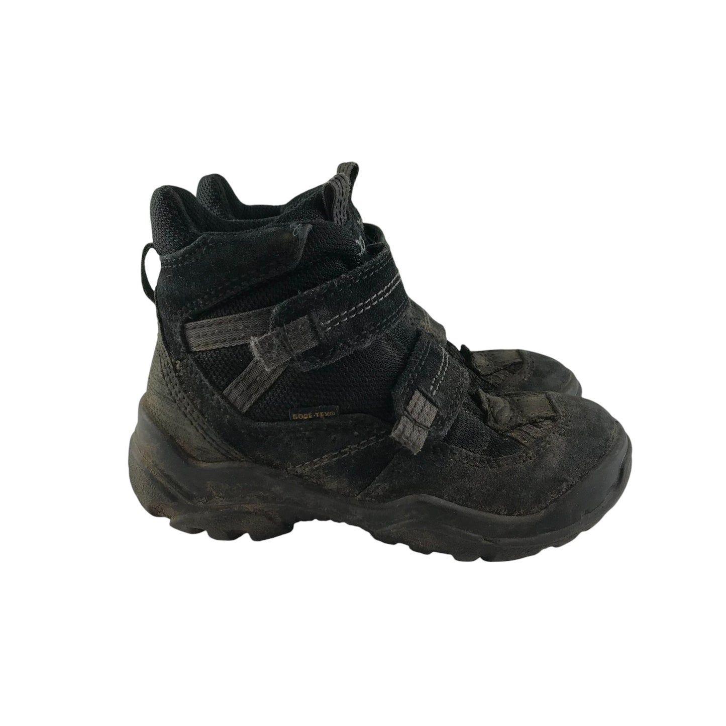 ECCO walking boots shoe size 11 junior black gore-tex