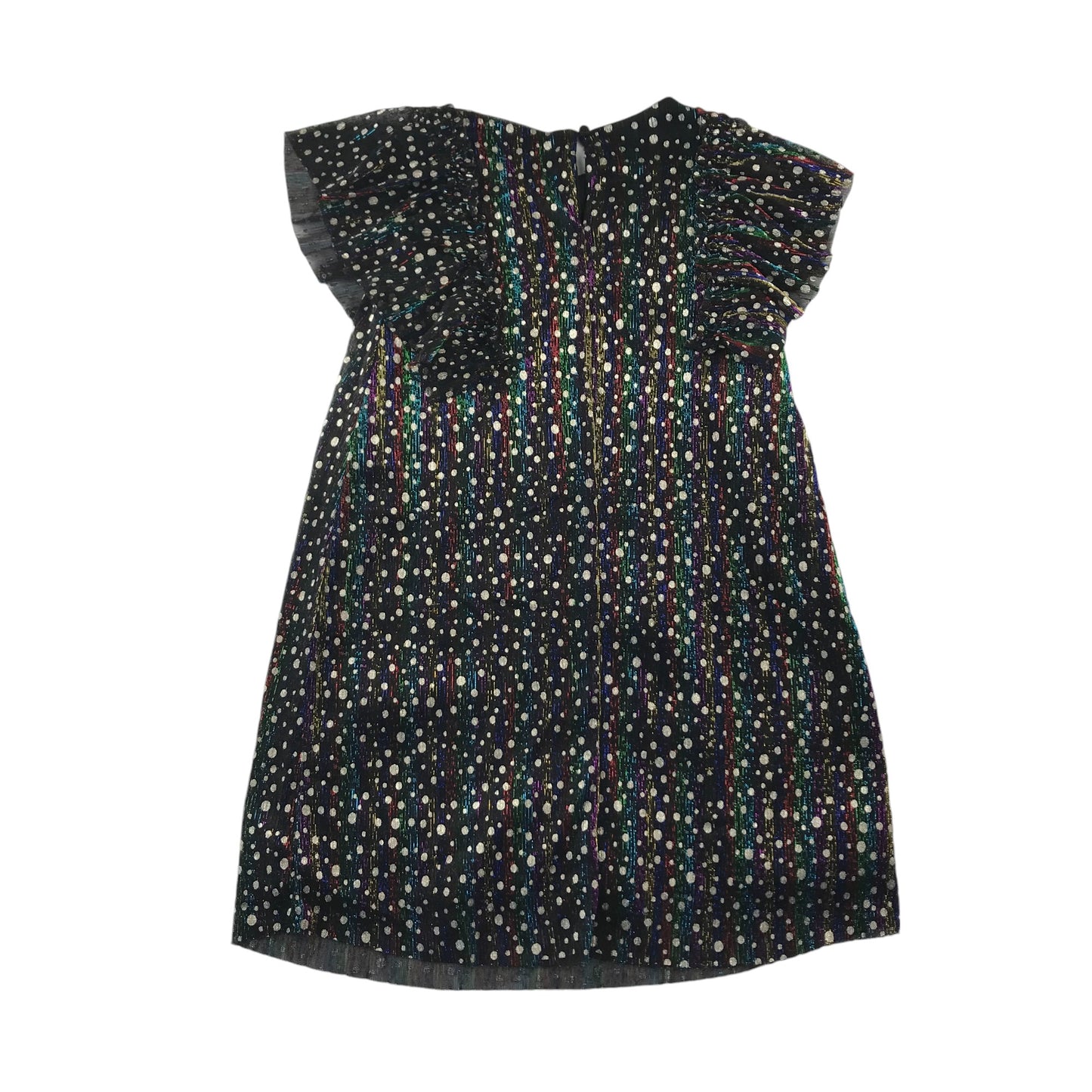 Next dress 5-6 years multicolour metallic shiny A-line