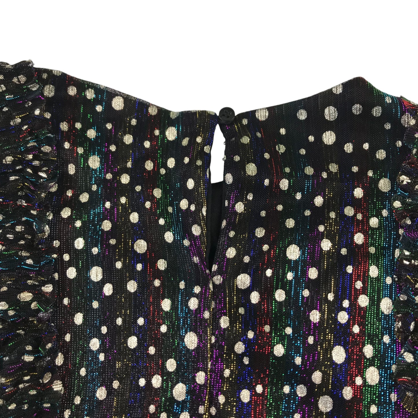 Next dress 5-6 years multicolour metallic shiny A-line