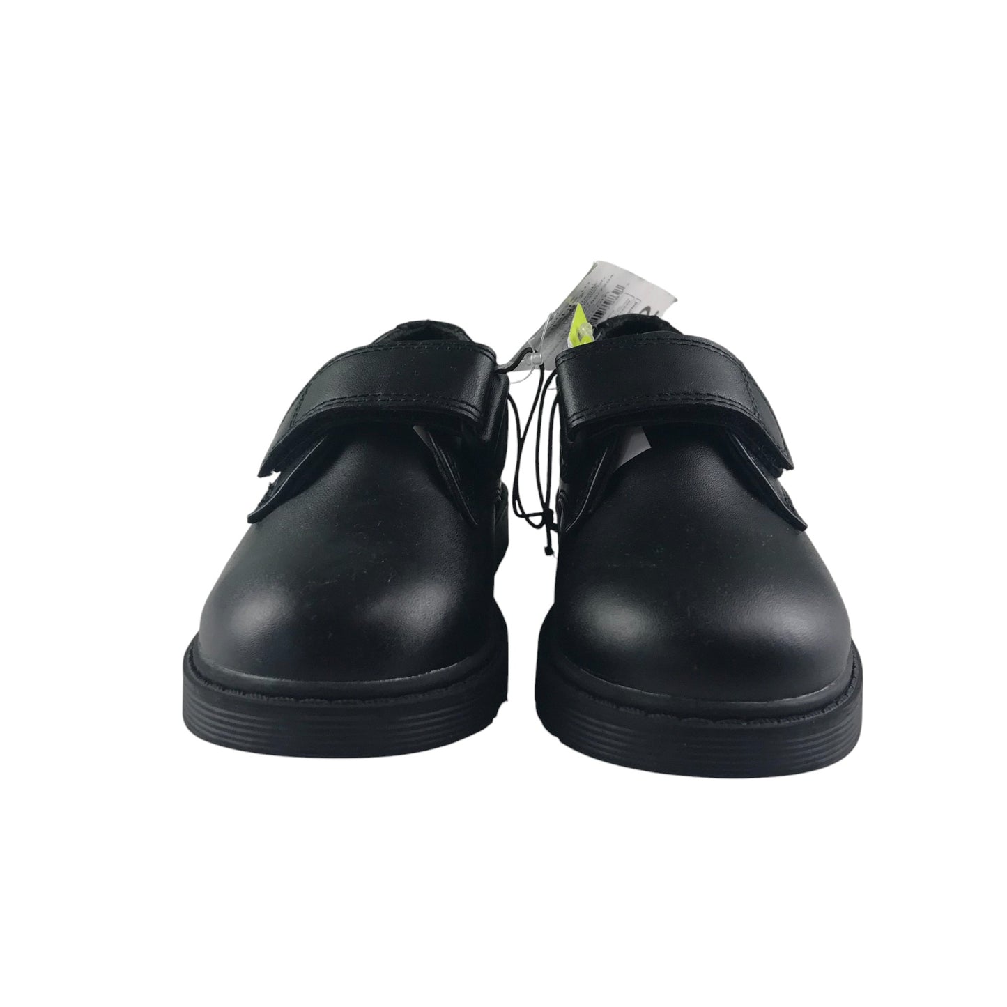 George school shoes shoe size 8 junior black with hook and loop strap