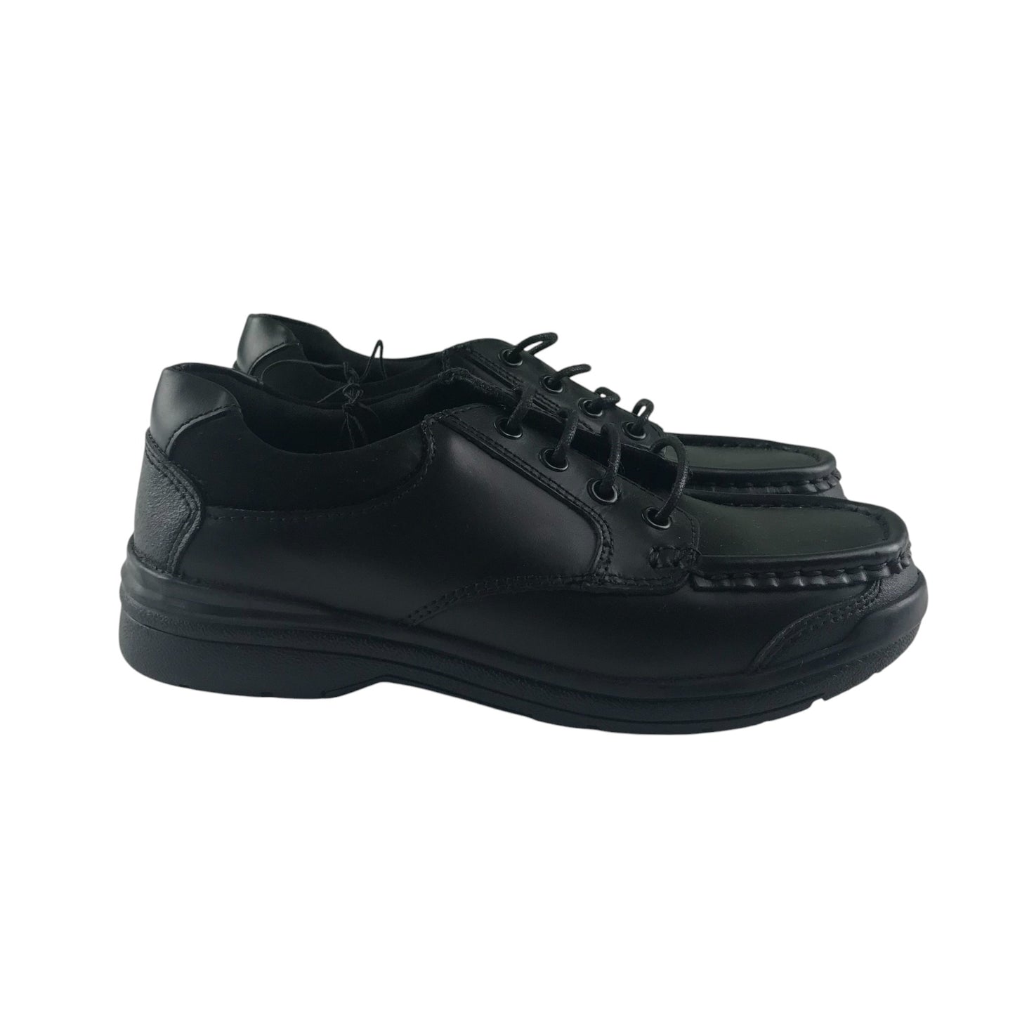 George school shoes shoe size 1 black leather with laces