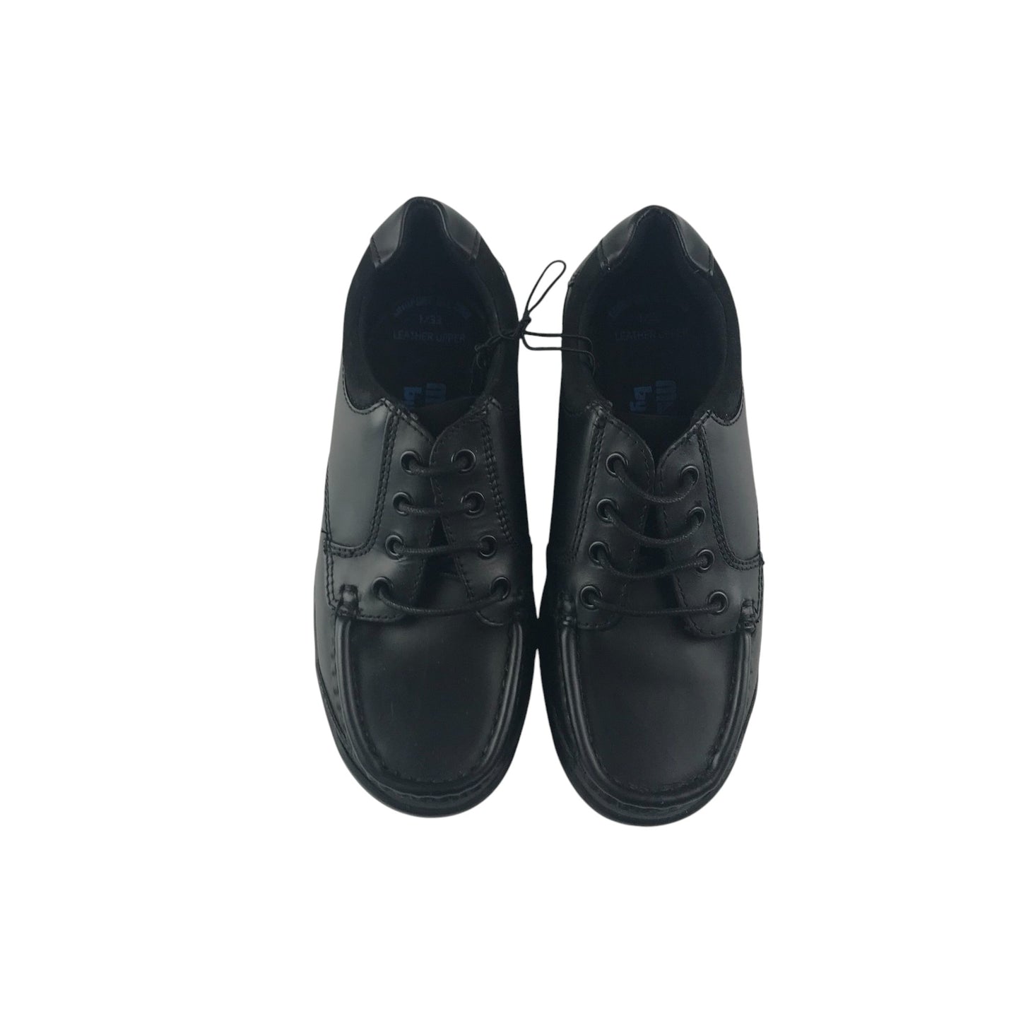 George school shoes shoe size 1 black leather with laces