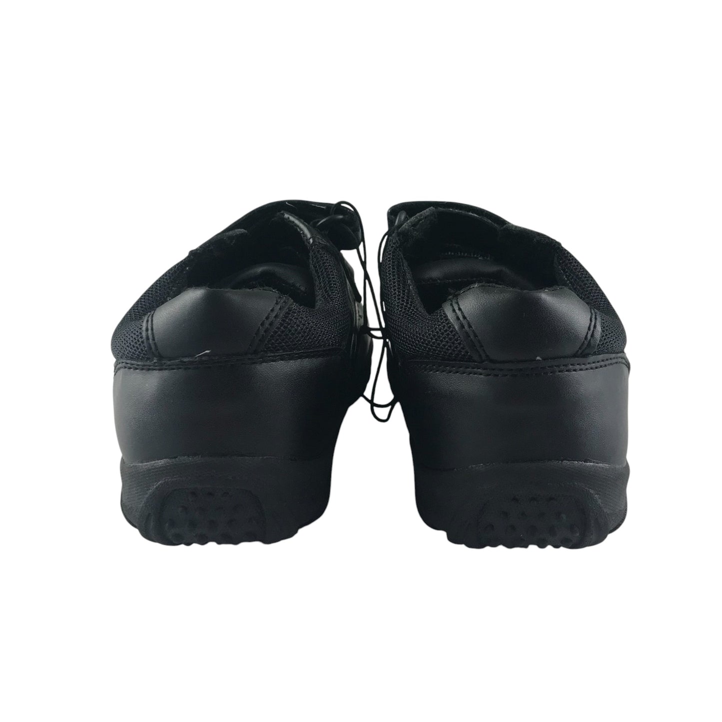 George school shoes shoe size 1 black trainer style with hook and loop straps