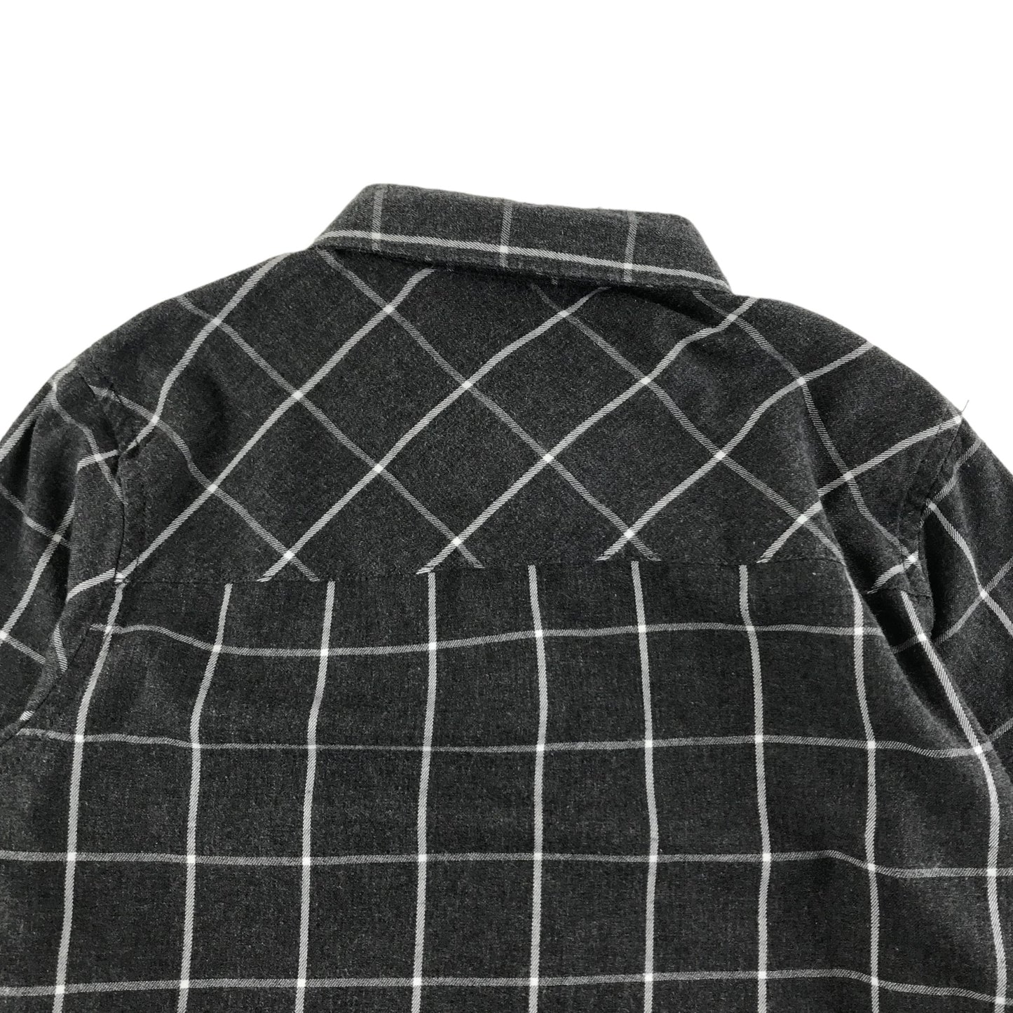 Matalan Shirt Age 11 Grey Check Button Up