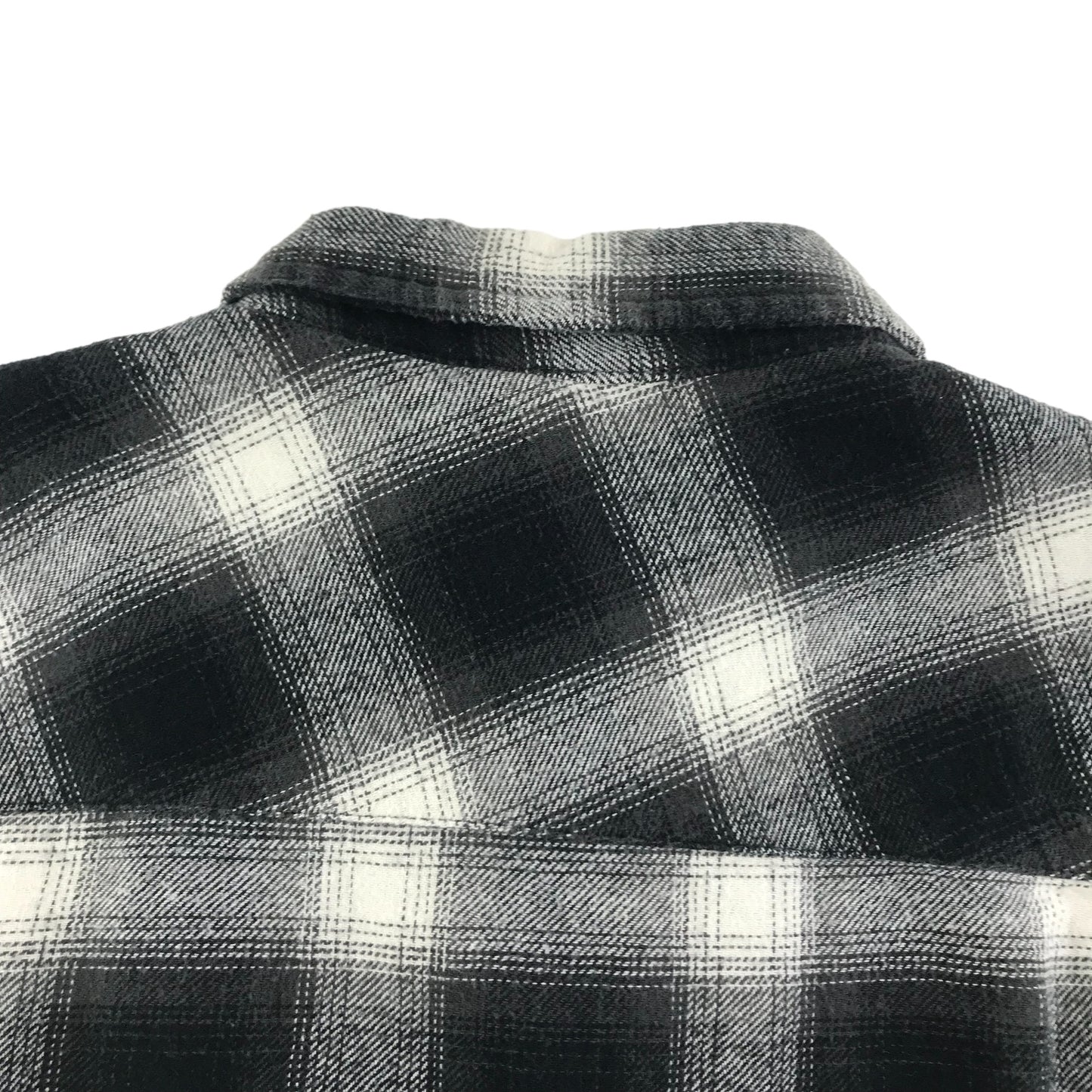 Tu Shirt Age 7 Grey check pattern button up cotton