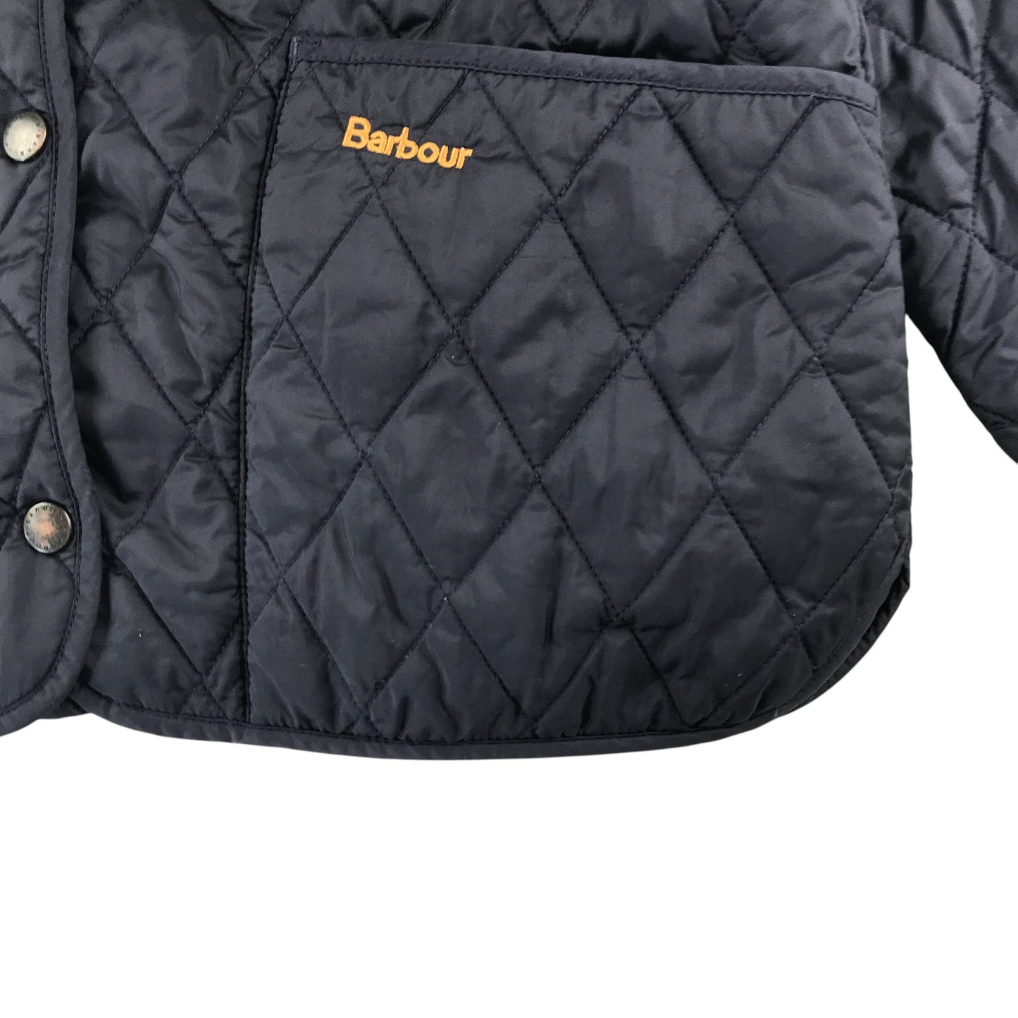 Barbour jacket 10-11 years navy blue quilted light coat