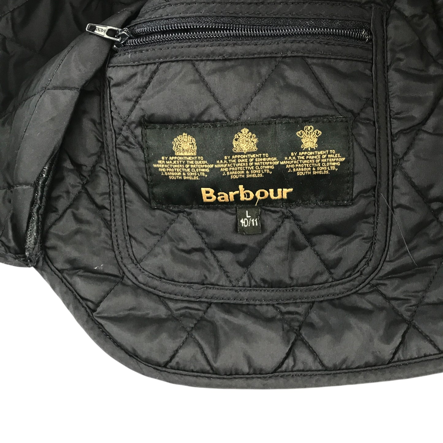 Barbour jacket 10-11 years navy blue quilted light coat