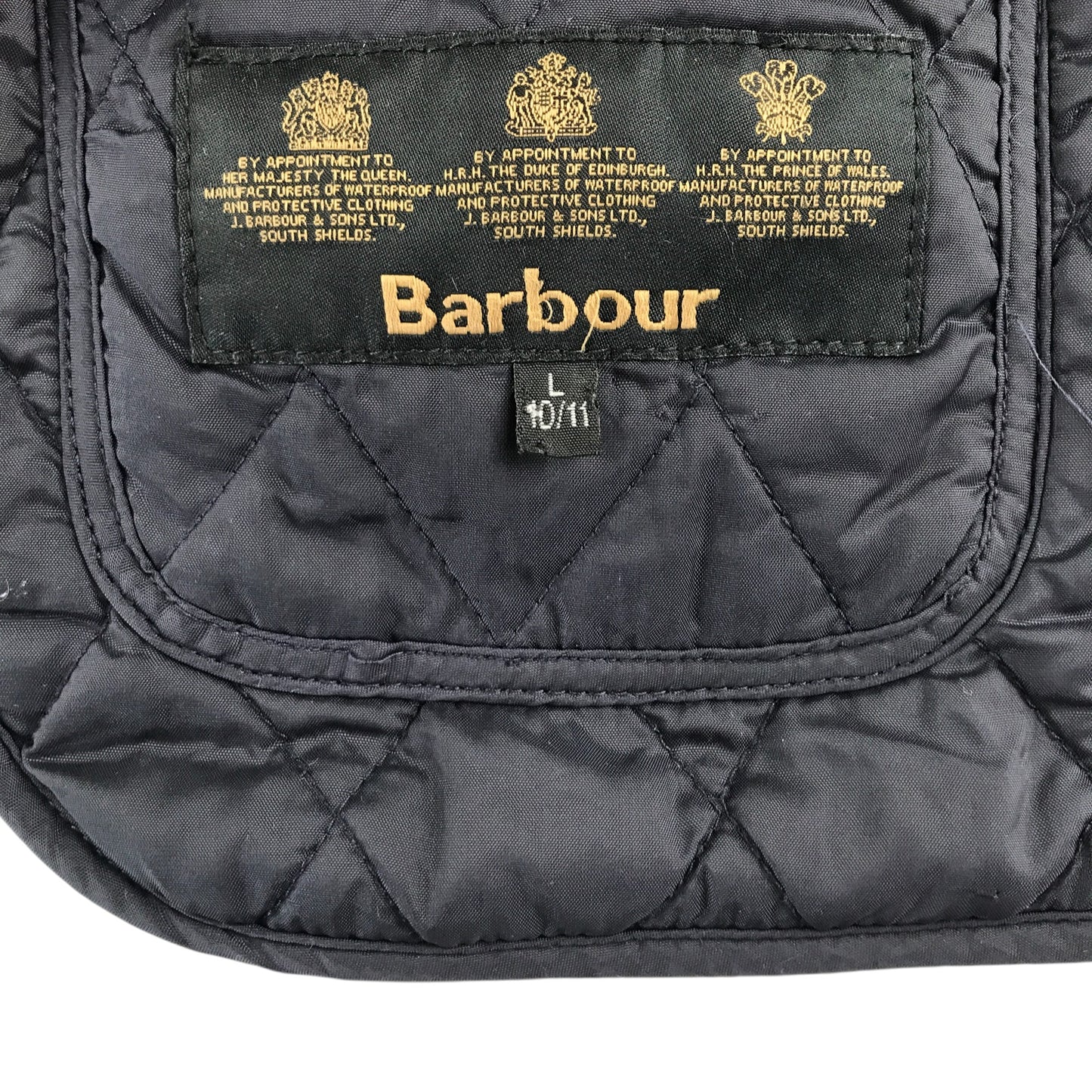 Barbour jacket 10-11 years navy blue quilted light coat