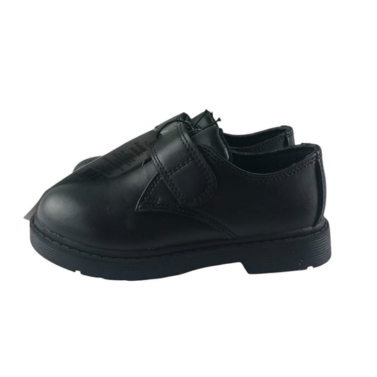 George school shoes shoe size 9 junior black with hook and loop strap