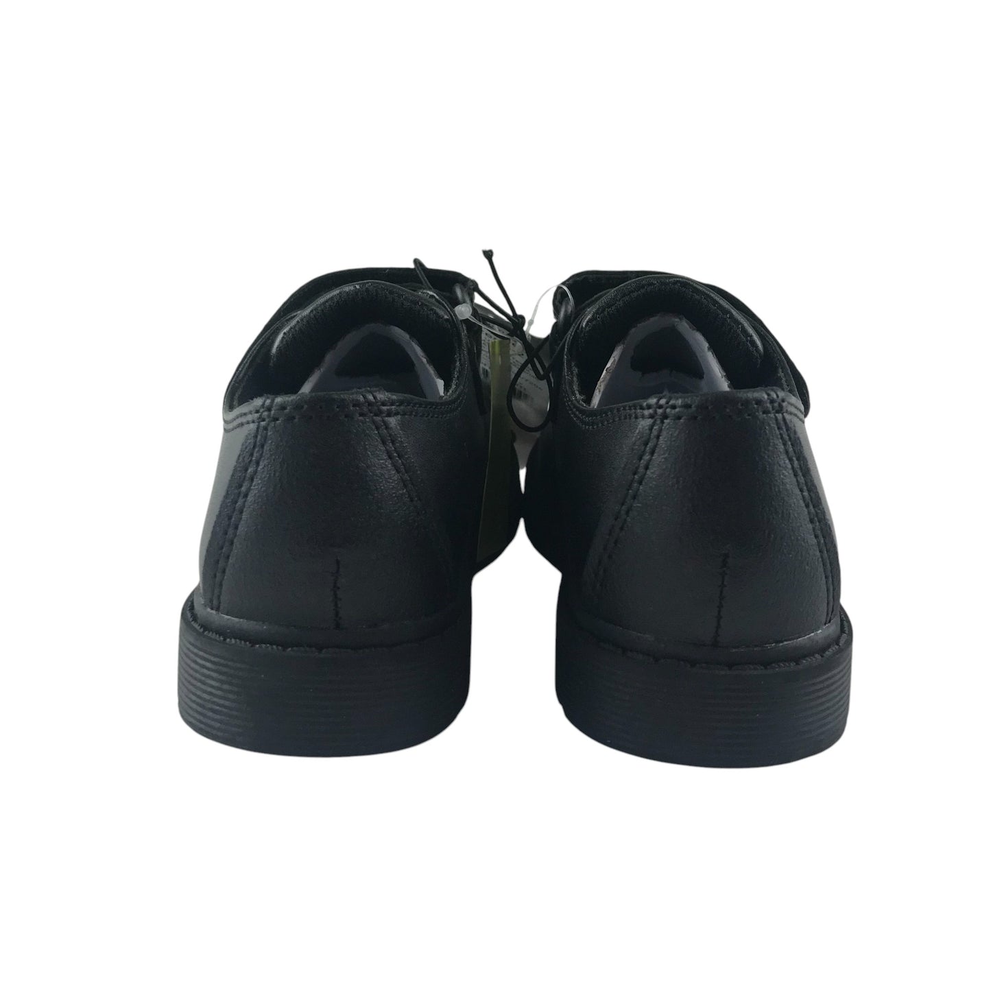 George school shoes shoe size 9 junior black with hook and loop strap