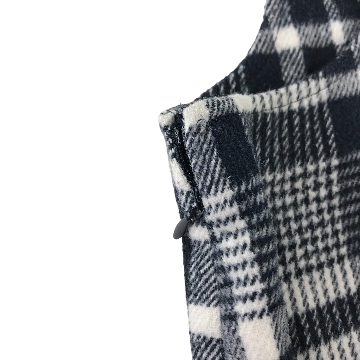 F&F dress 5-6 years black and white check pattern pinafore