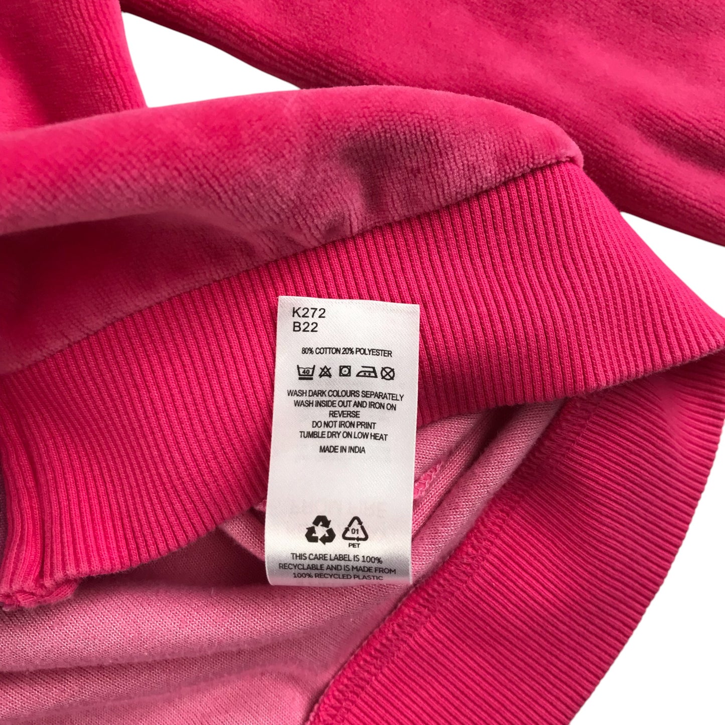 Barbie hoodie 7-8 years pink velour full zipper