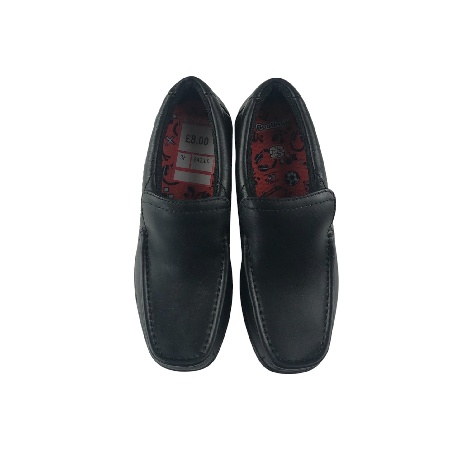 Clarks Bootleg shoes shoe size 3F black slip on moccasin style