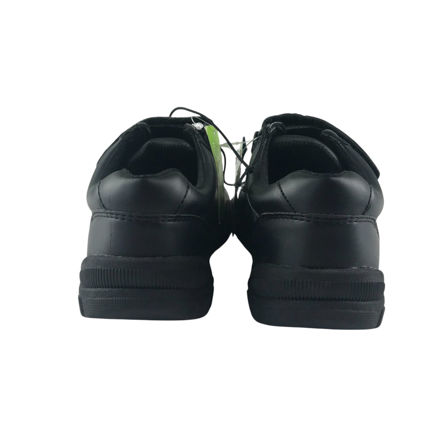 George school shoes shoe size 13 junior black with hook and loop straps