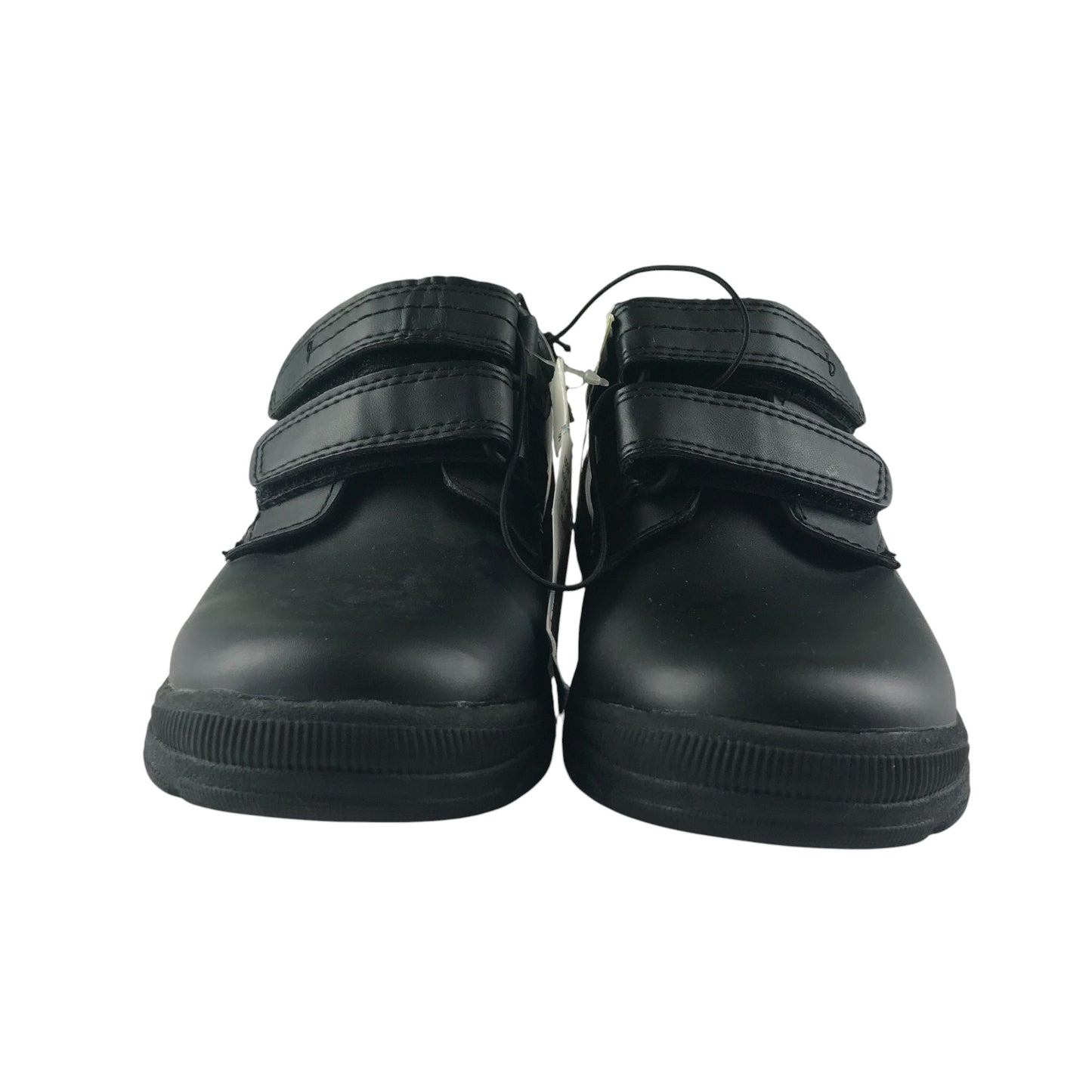 George school shoes shoe size 13 junior black with hook and loop straps