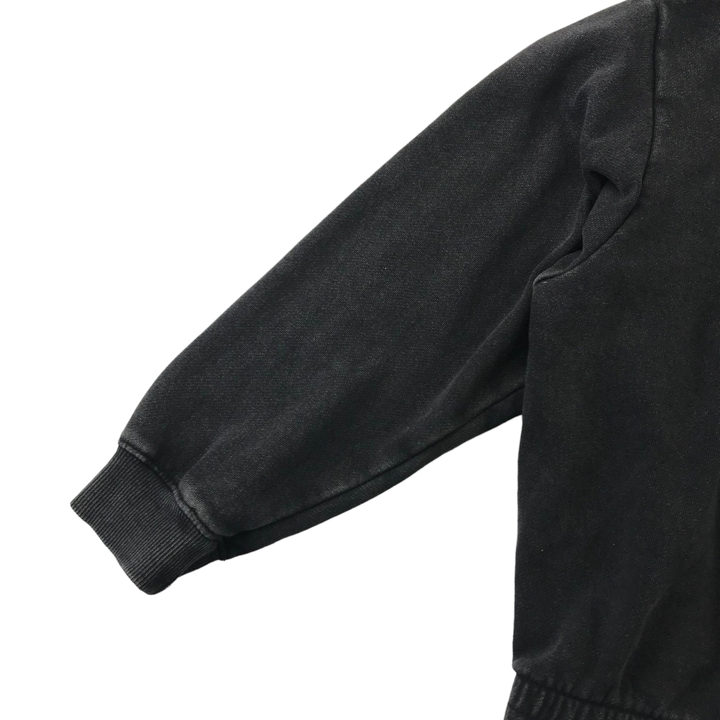 H&M sweater 10-11 years dark grey cropped text graphic print